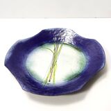 Blue, Green and White Copper Vide-Poche Attr. to Paolo De Poli