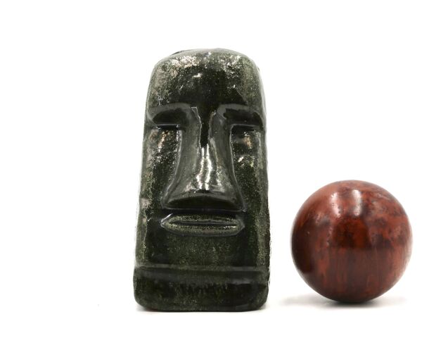 Sculpture en céramique géant de l'île de Pâques, années 70