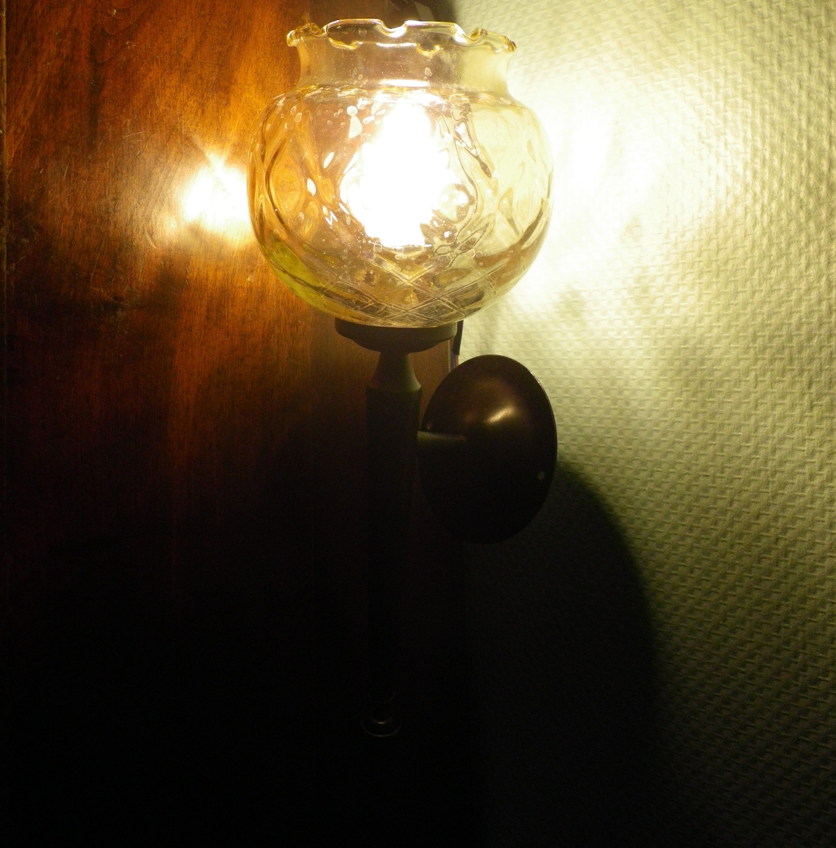 Brass patinated thick metal wall 1940