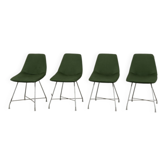 Augusto Bozzi 'Aster' chairs for Saporiti, 1954, set of 4