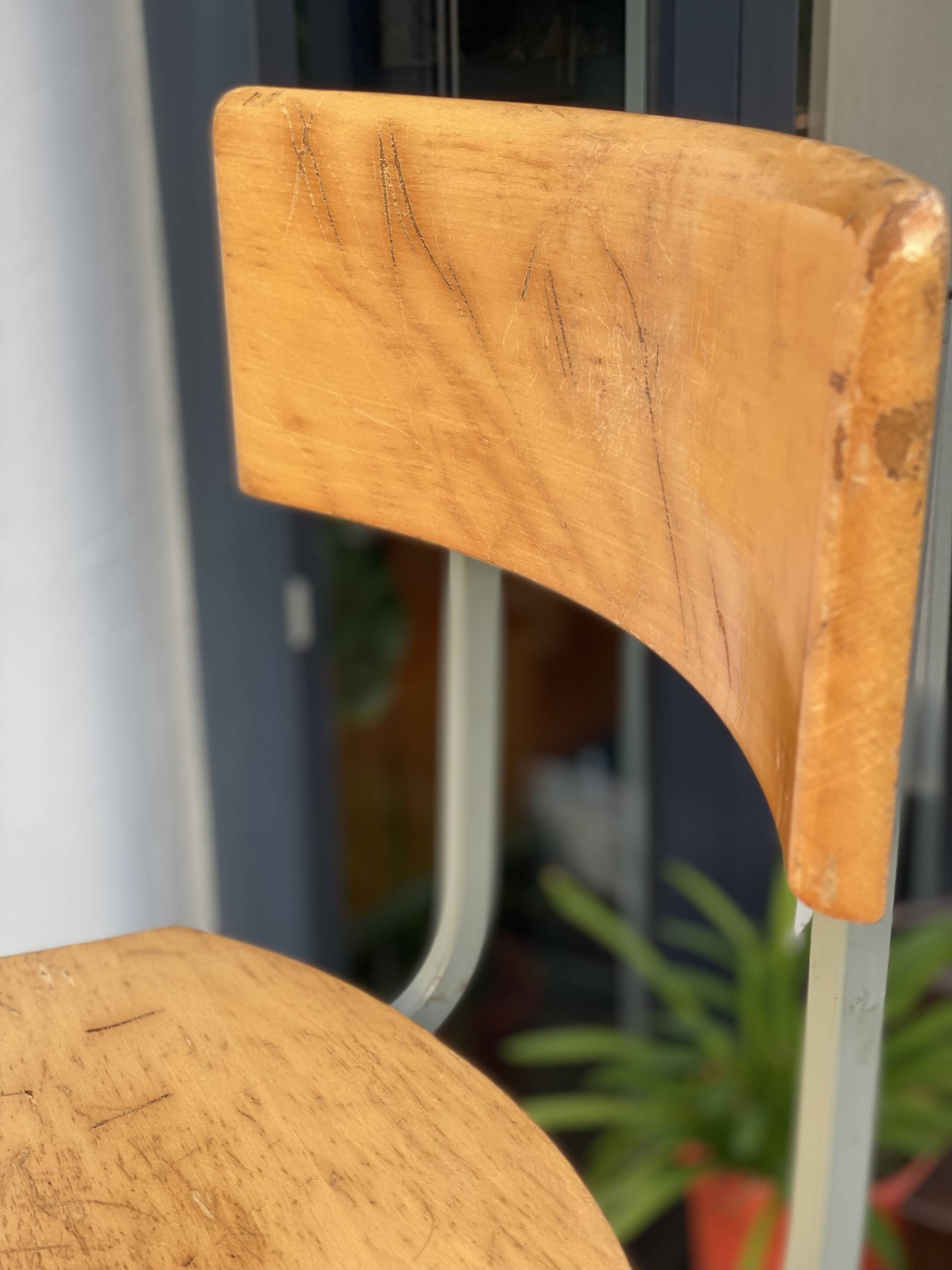 Vintage Industrial Style Office Desk and Chair