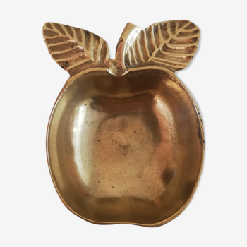 Apple-shaped brass pocket empty