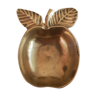 Apple-shaped brass pocket empty