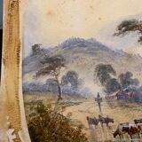 Watercolor paintings "Lucustrene Landscape" Edwin Earp (1851-1945)