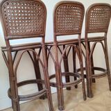 Rattan bar stools