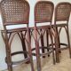 Rattan bar stools