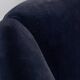 Paire de fauteuils design des années 50 en velours bleu design italien