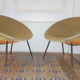 Pair of armcchairs Circle Salamanca Lusch Erzeugnis for Lusch & Co