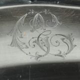 Flat oval silver metal Boulenger