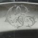 Flat oval silver metal Boulenger