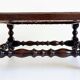 Antique Belle Epoque Oak Wood and Cane Footstool/ Occasional Table, late 19th-C