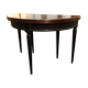 Half-moon table with extensions