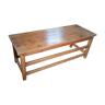 Table basse rectangulaire en sapin ancienne