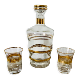 Carafe and shot glasses