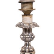 Stunning set of Rococo Silver Plated table lamps 1920s