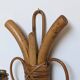 Paire appliques rotin Louis Sognot