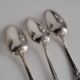 3 Small Silver Metal Dessert Spoons