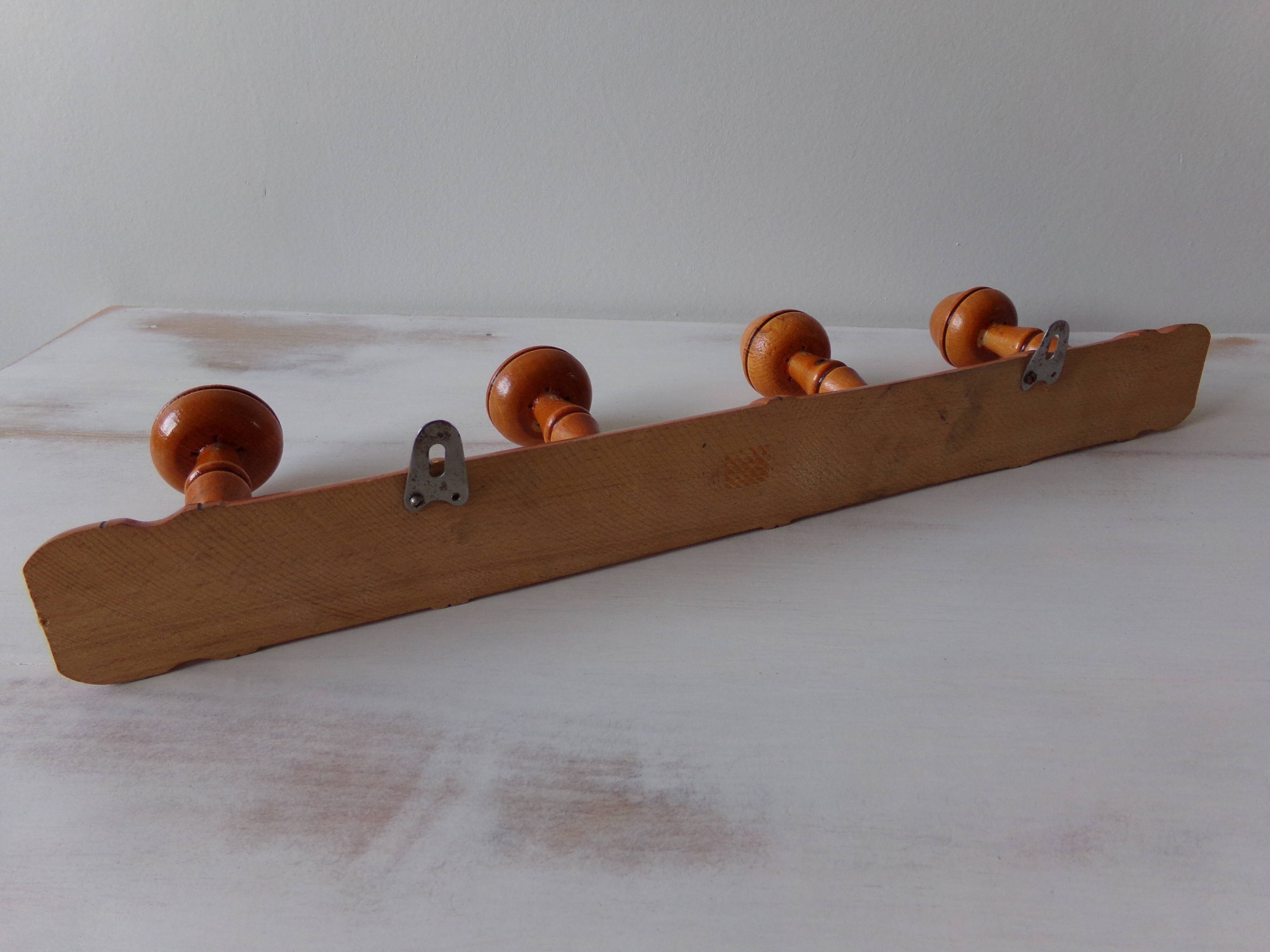 Coat racks or wooden hats 70s