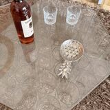 Decorative glass element or coffee table