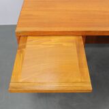 Mid-century Danish teak writing desk with brass details, 1960s