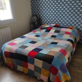 Large Vintage Granny Crochet Blanket