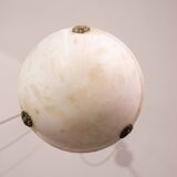 Liberty white alabaster chandelier, 1940s