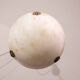 Liberty white alabaster chandelier, 1940s