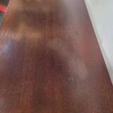 Hi-Fi cabinet in wood, brushed aluminum, smoked glass - 1970s