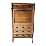 Wooden and marble secretary