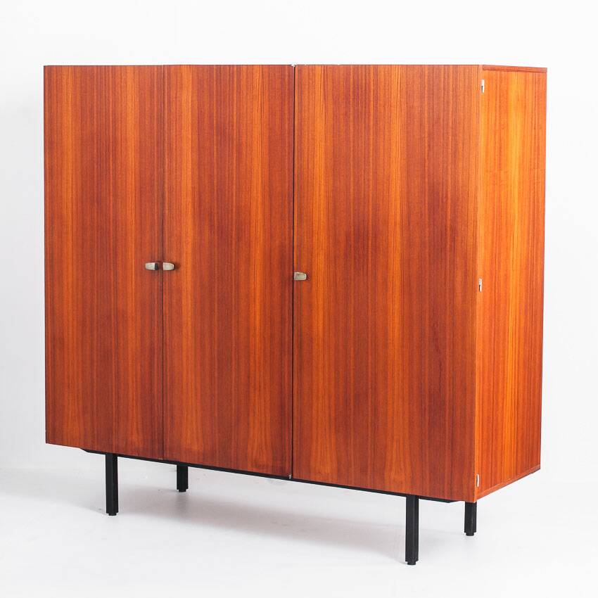Modernist wardrobe by Gérard Guermonprez for Magnani. France, 1950s.