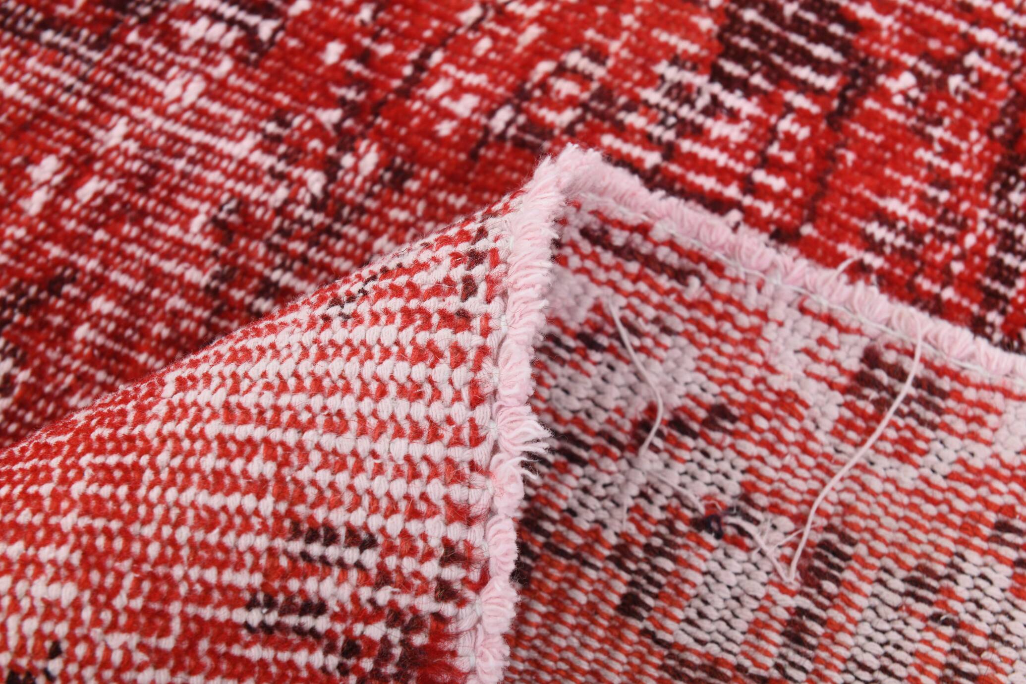 6x10 Rug For Dining Room Red Vintage Area Rug, 175x296Cm SK 3756