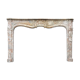 Fireplace in grey marble of the ardennes style louis xv early nineteenth century
