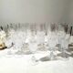Lot of 17 flutes glass glass champagne crystal of Arques Pompadour