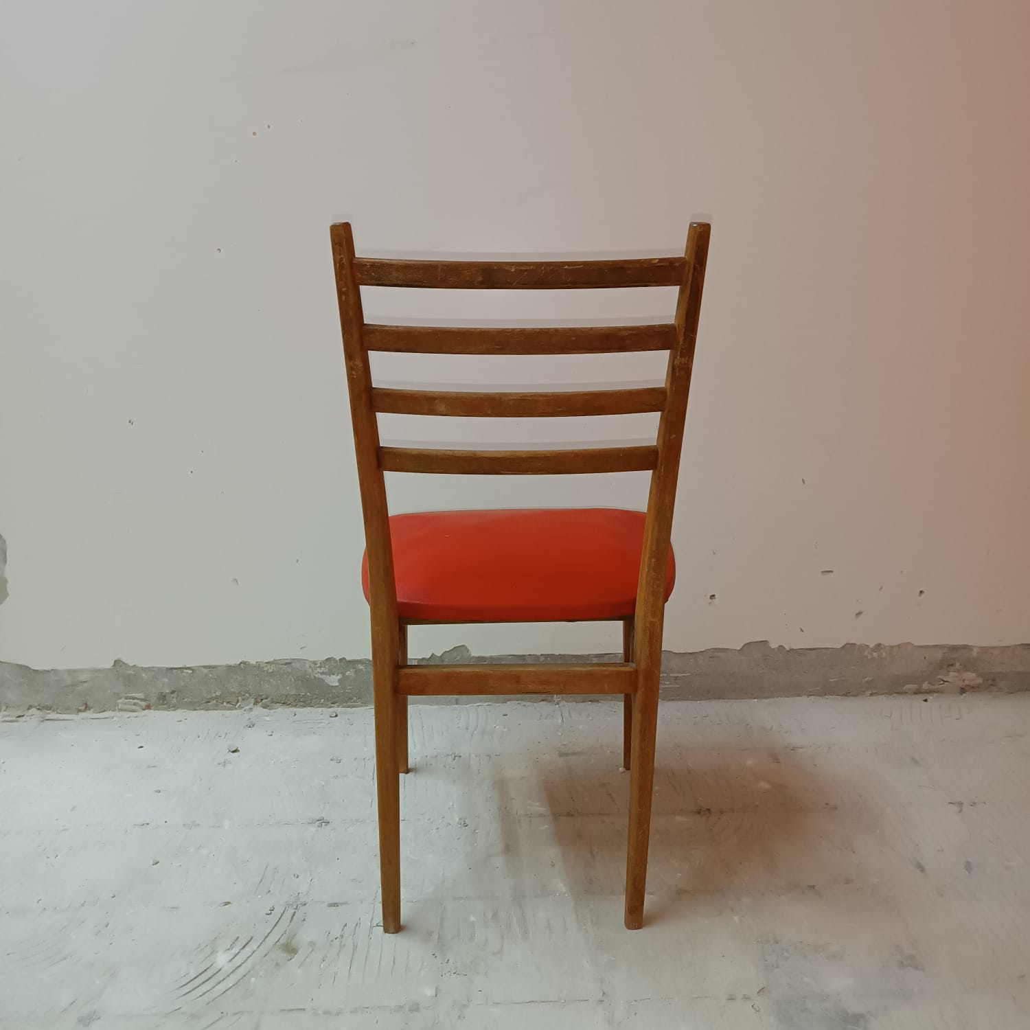 4 Scandinavian style wooden chairs