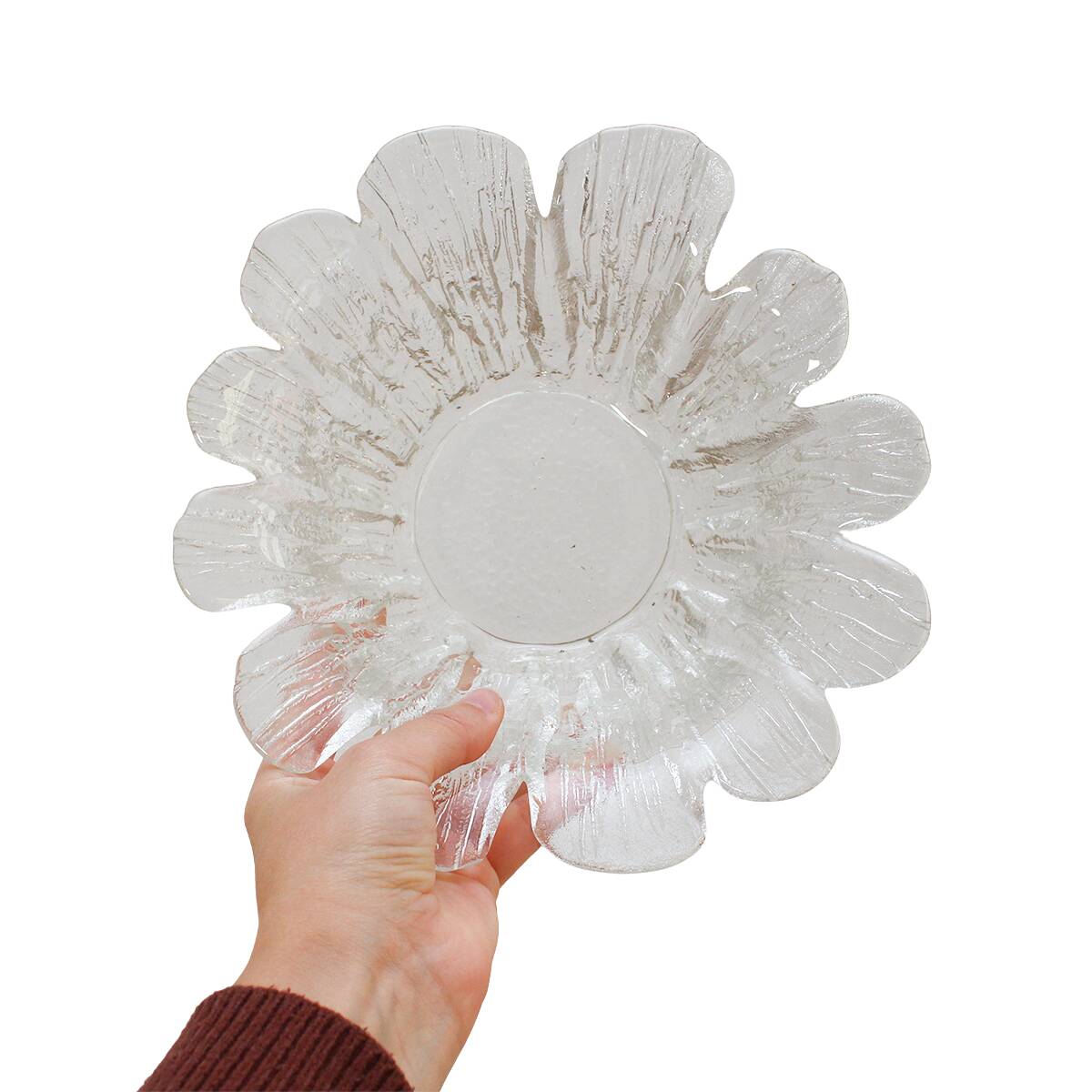 Big glass serving bowl by Holmegaard