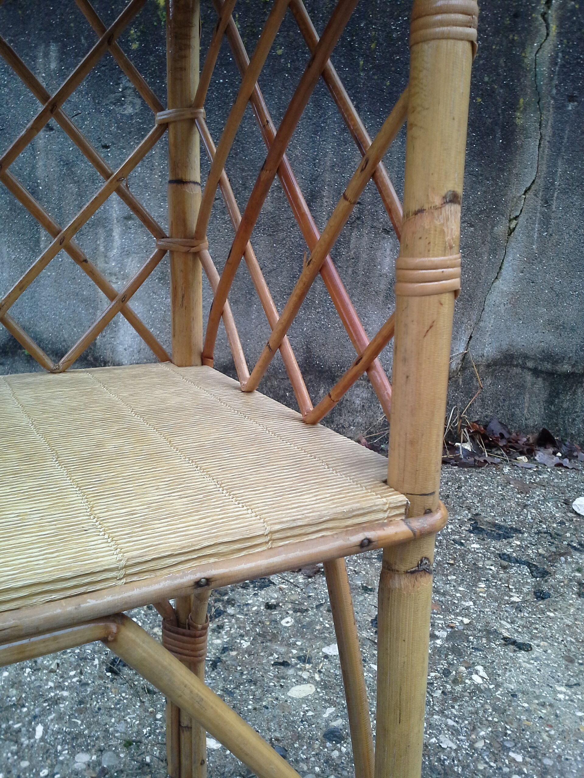 The 1960s rattan nightstand