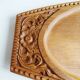 Teak tray hand-carved