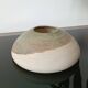 Vintage studio pottery signed - Variegated green and raw earth