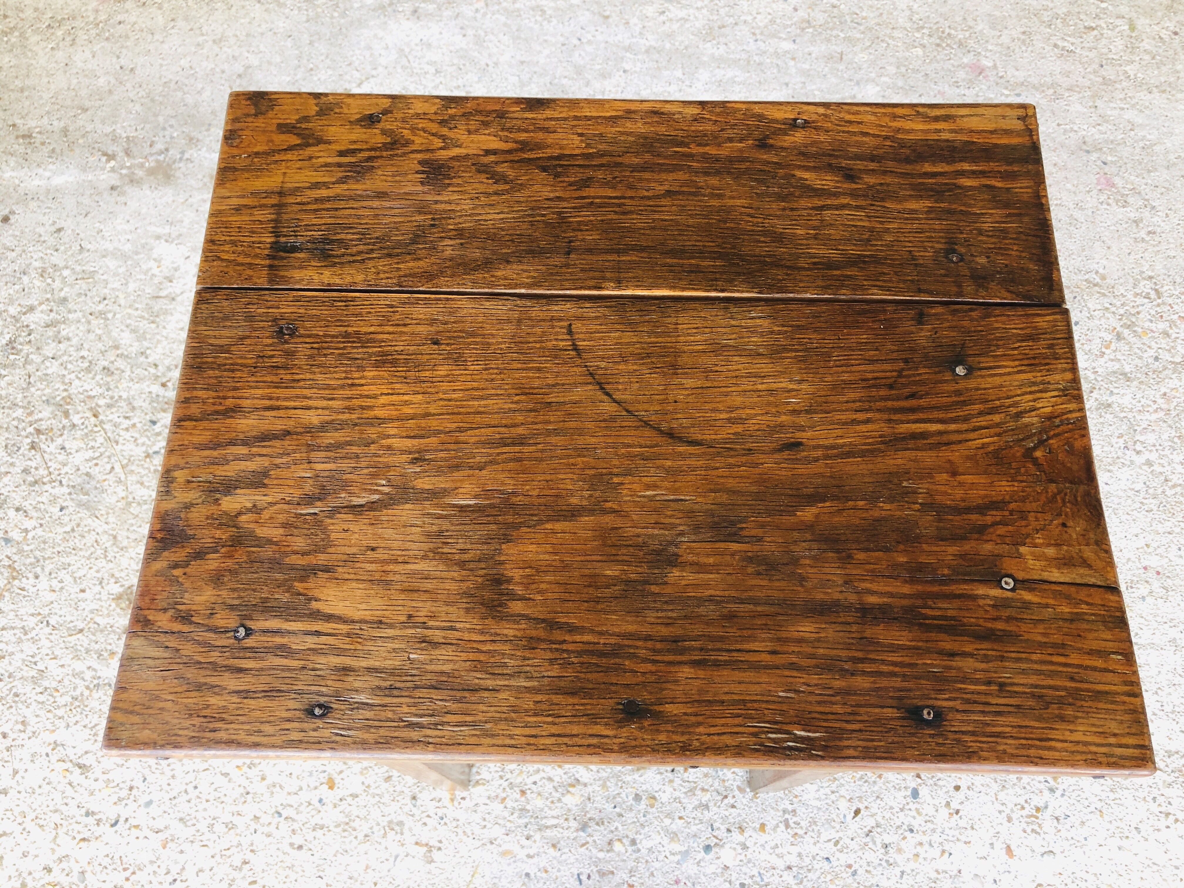 Console de ferme en bois vintage circa 1940
