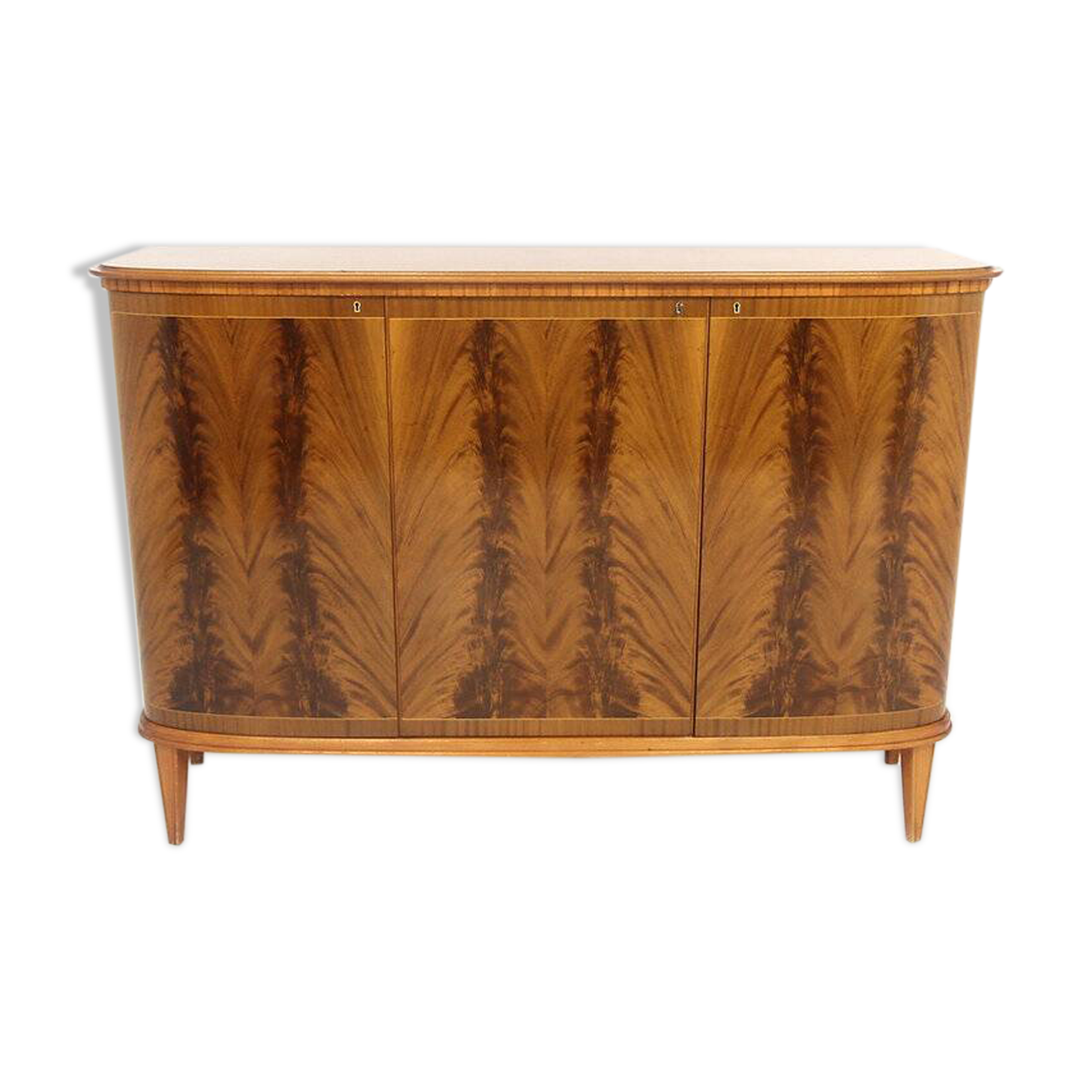 Scandinavian enfilade in mahogany, Swedish modern, Sweden, 1940.