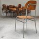 Lot of 24 chairs school chairs industrial style ex Czechoslovakia 1950