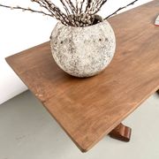Table de repas ou bureau Art Déco en chêne et hêtre – Années 1930
