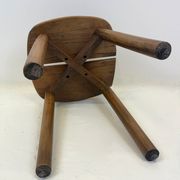 Wooden stool — Pierre Gautier-Delaye, France, 1960s