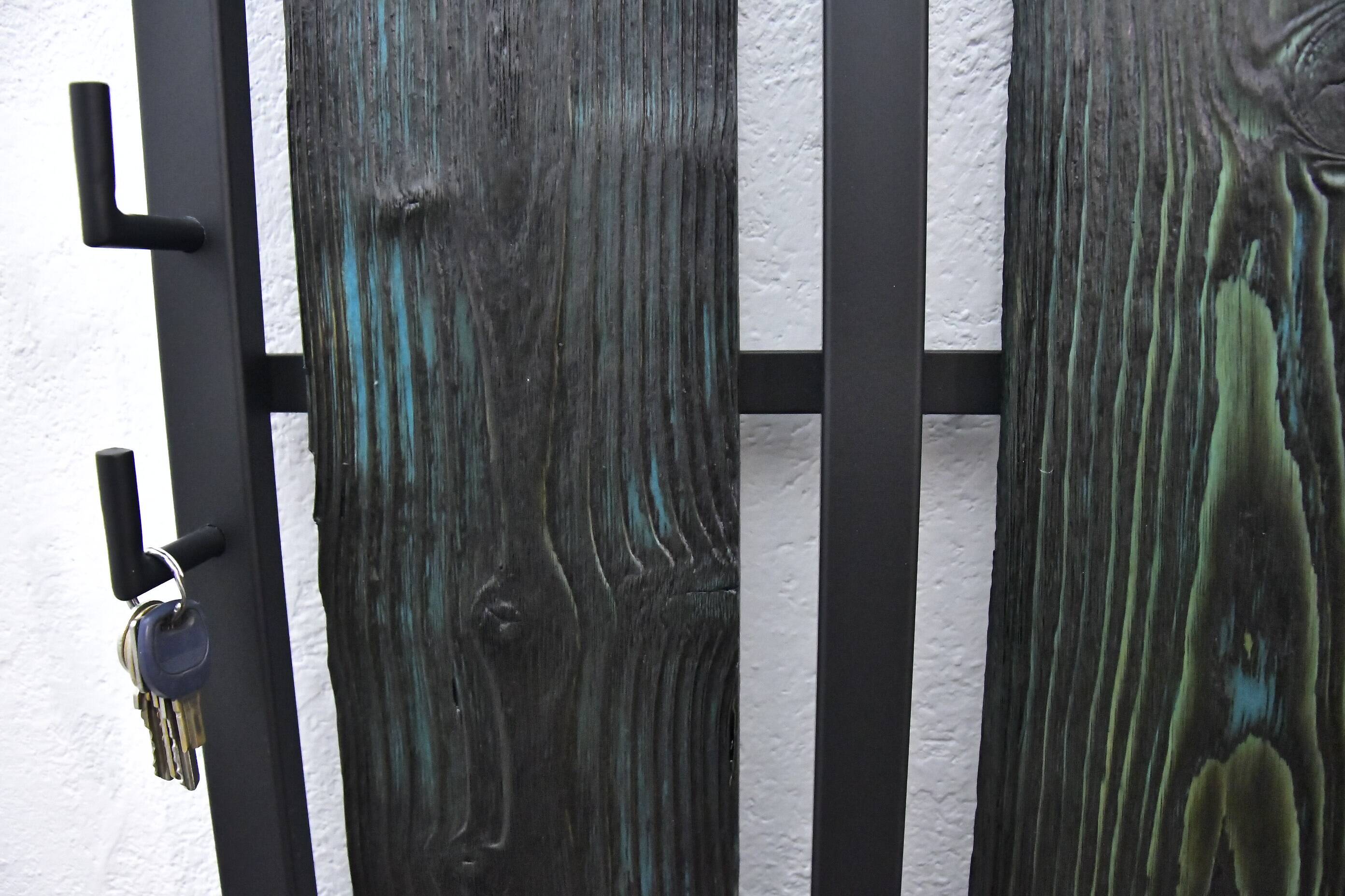 Wall Coat Rack with Hat Shelf, 1970s.