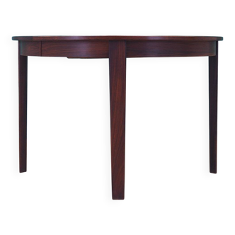 Round rosewood table, Danish design, 1960s, production: Denmark