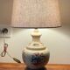 LAMPE Céramique Base Bois VINTAGE