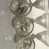 Set de 3 verres apéritif bistrot ancien épais