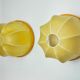 PAIR OF XL "COCOON" WALL LIGHTS, RESIN AND PINE, ITALY, 1970