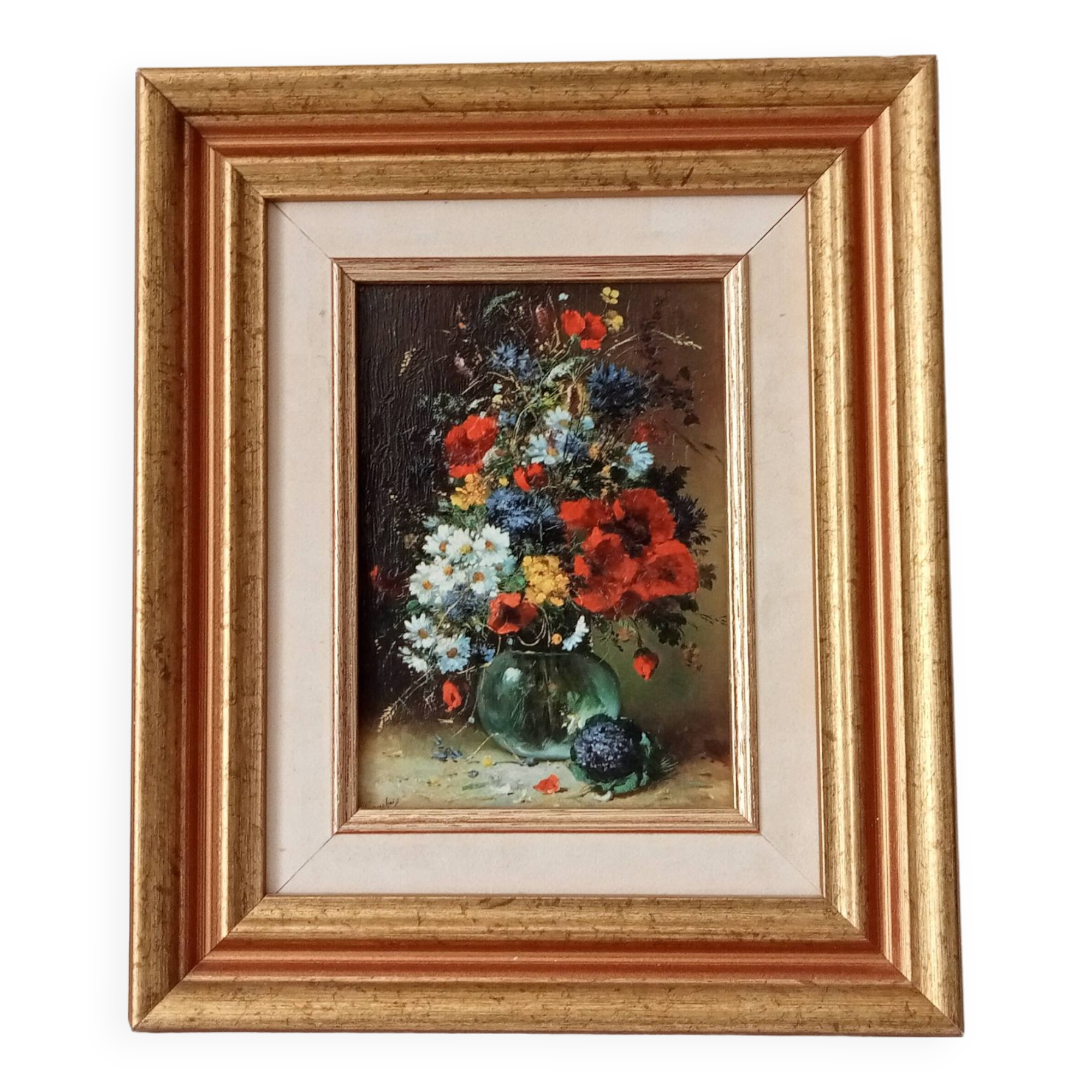 Small format oil painting still life