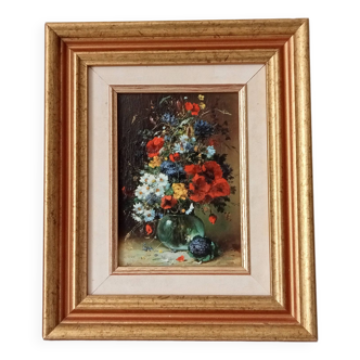 Tableau, peinture à l'huile nature morte